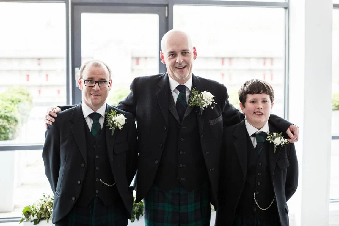 groom, best man and page boy