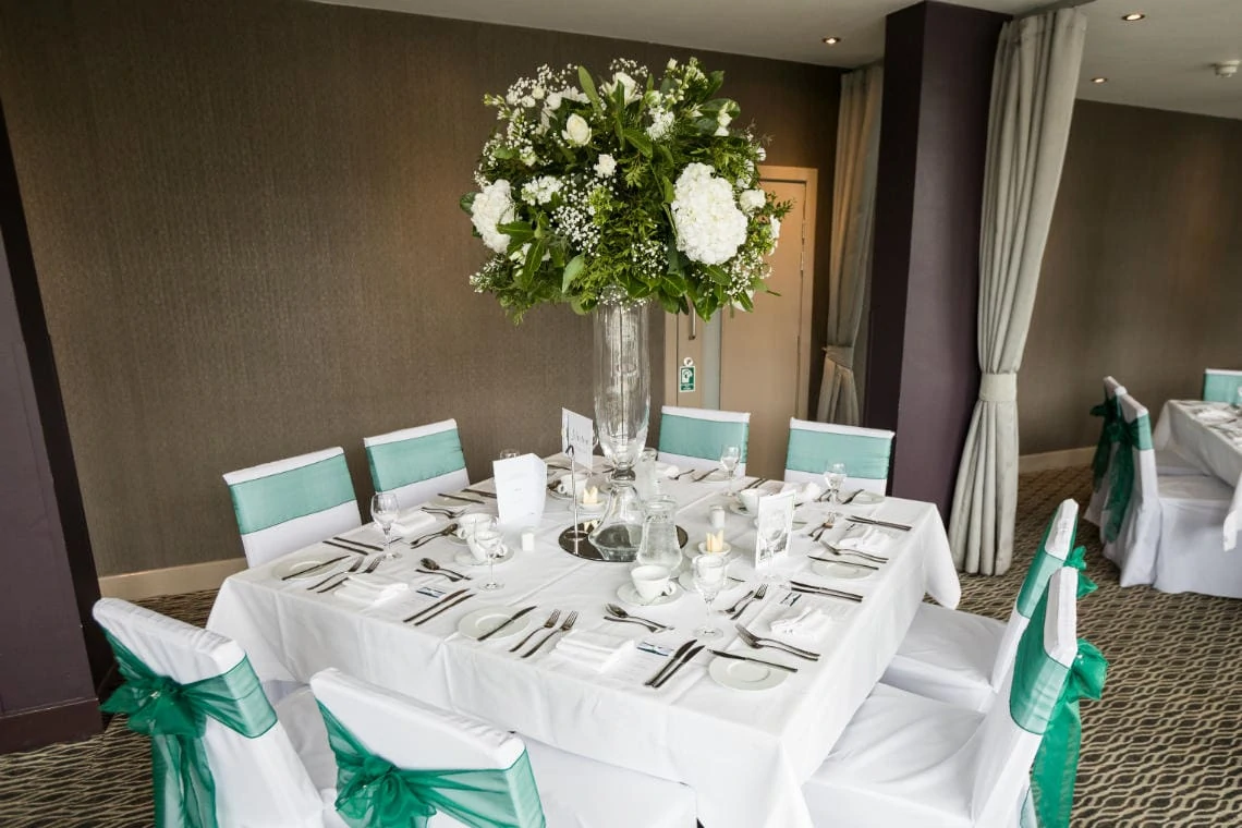 Apex Grassmarket Hotel - table dressed for evening reception