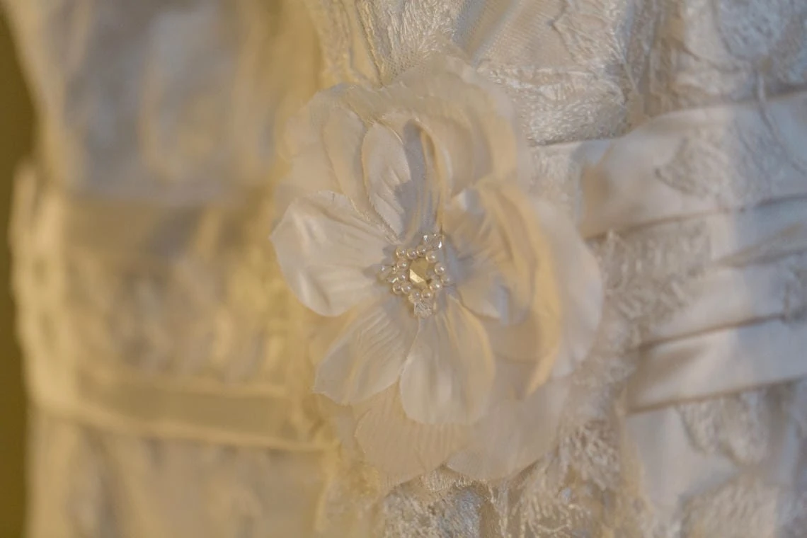 bridal dress detail