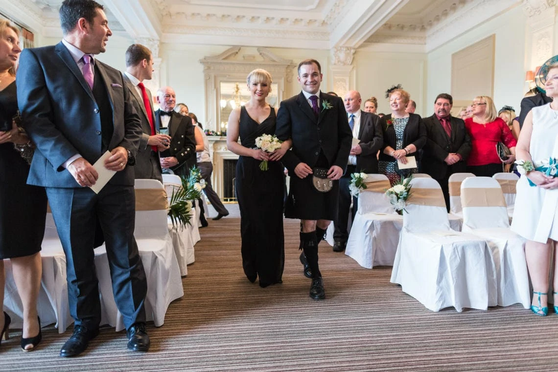 wedding processional in the Esk Suite