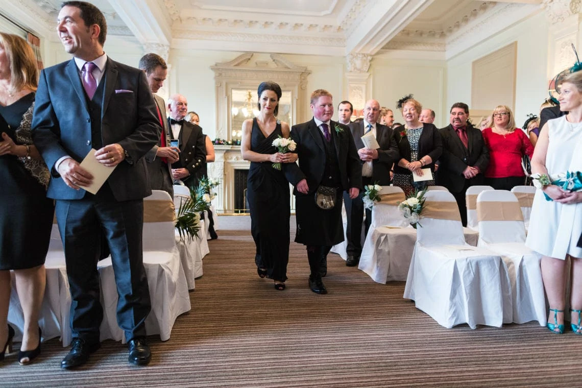 wedding processional in the Esk Suite
