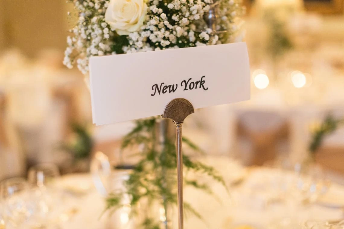table place name for wedding breakfast