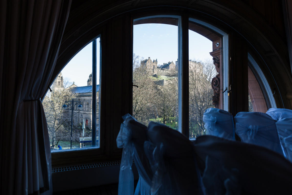 Boardroom view of Edinburgh Castle