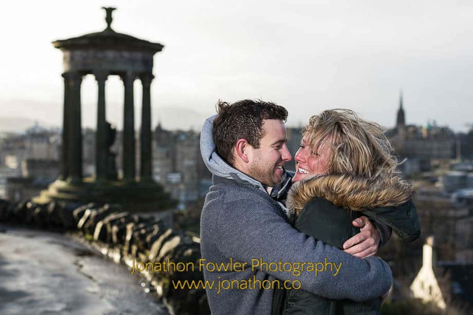 Calton Hill Engagement Photography Session - Faye and Iain