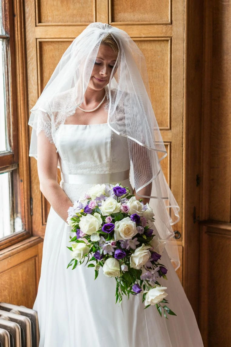bride by the window in The Library