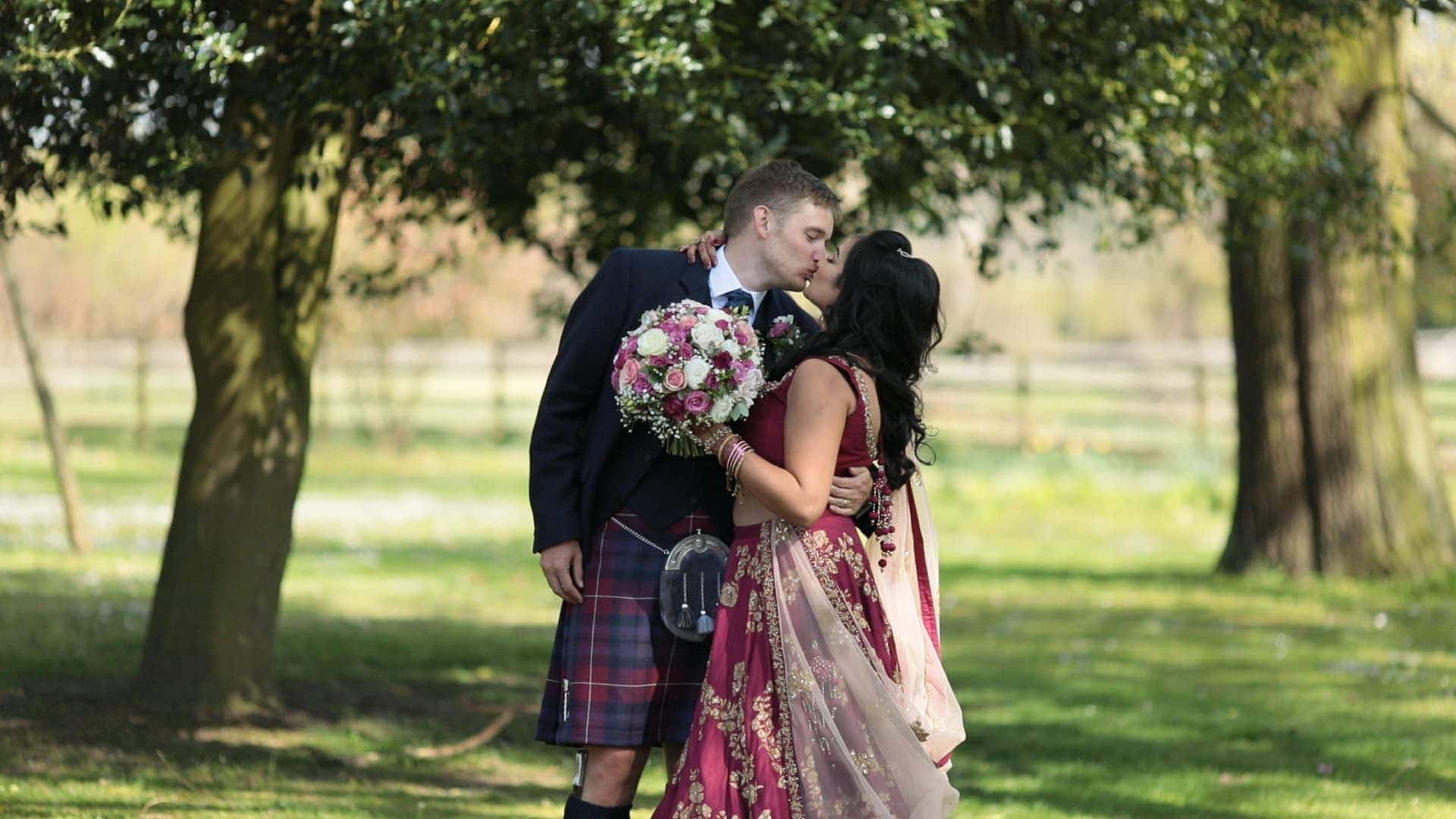 Carlowrie Castle Wedding Videographers For Amrita And Ryan - Newly-wed photo