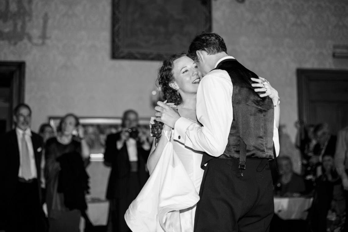 newlyweds' first dance in The Sir Alexander Room