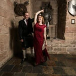 newlyweds dancing in the Dungeon Gateside