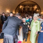 Celebrant thanks father of the bride for escorting his daughter