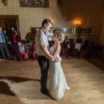 newlywed's first dance in The Sir Alexander Room