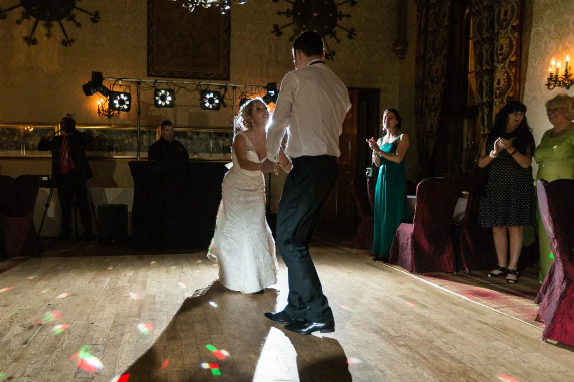 newlywed's first dance in The Sir Alexander Room