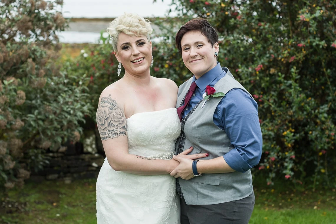 lesbian couple pre-ceremony