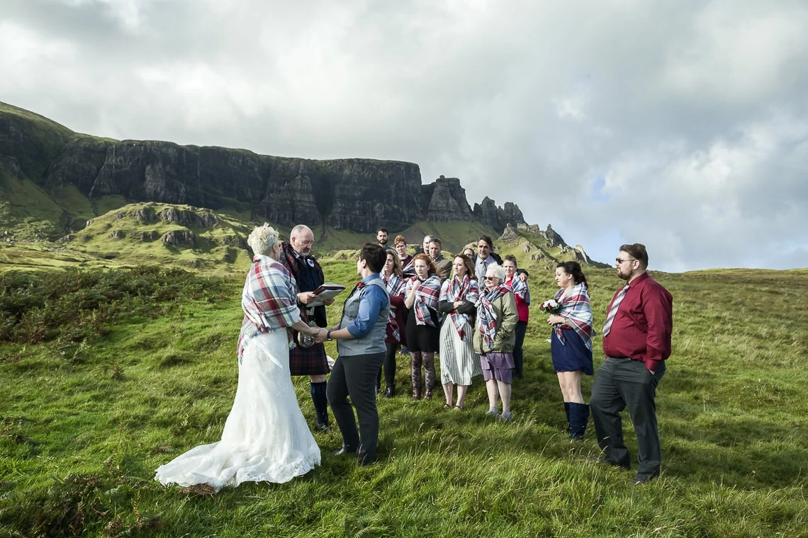 same-sex marriage ceremony Quiraing Skye