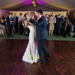newlyweds' first dance in the Pavilion