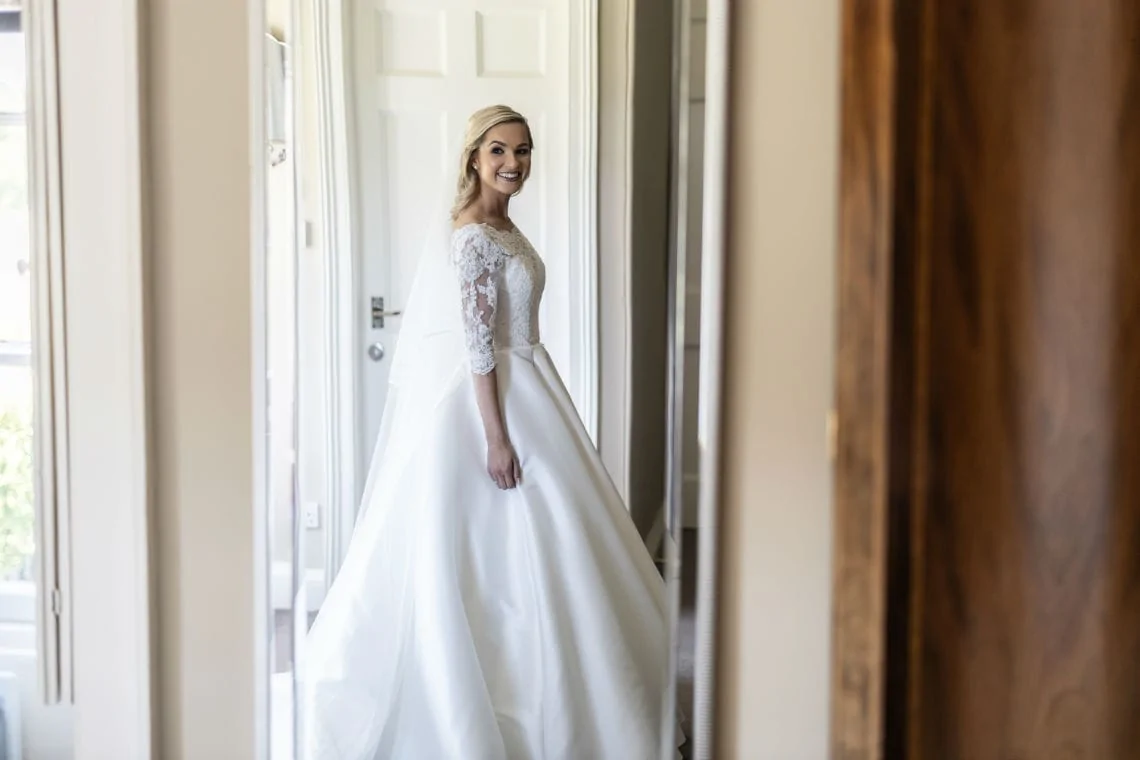 bride full length shot in her dress