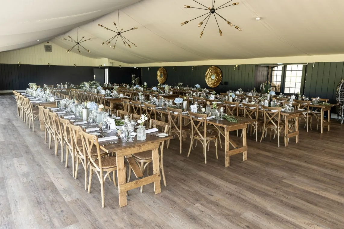 The Pavilion set up for guests