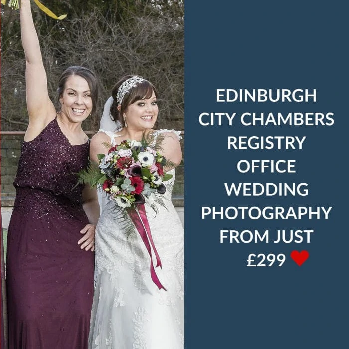 Edinburgh City Chambers Wedding Photography Price