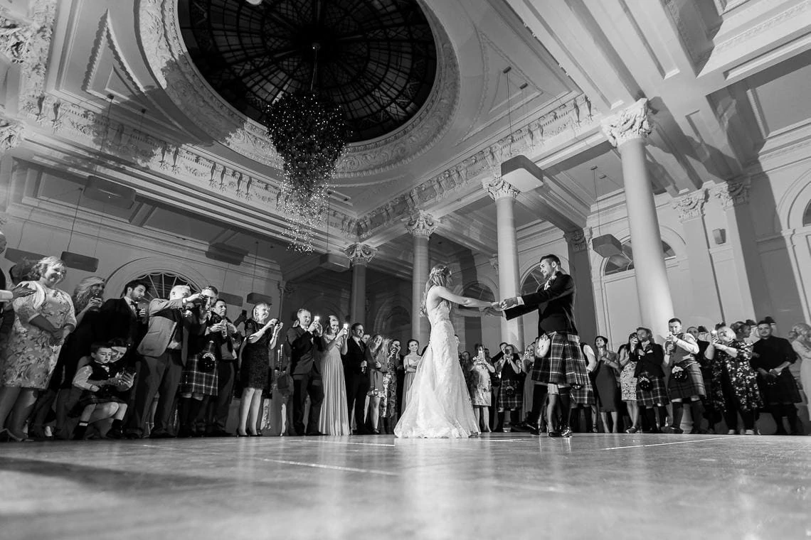 Claire And Kenny's first dance as newly-weds in King's Hall