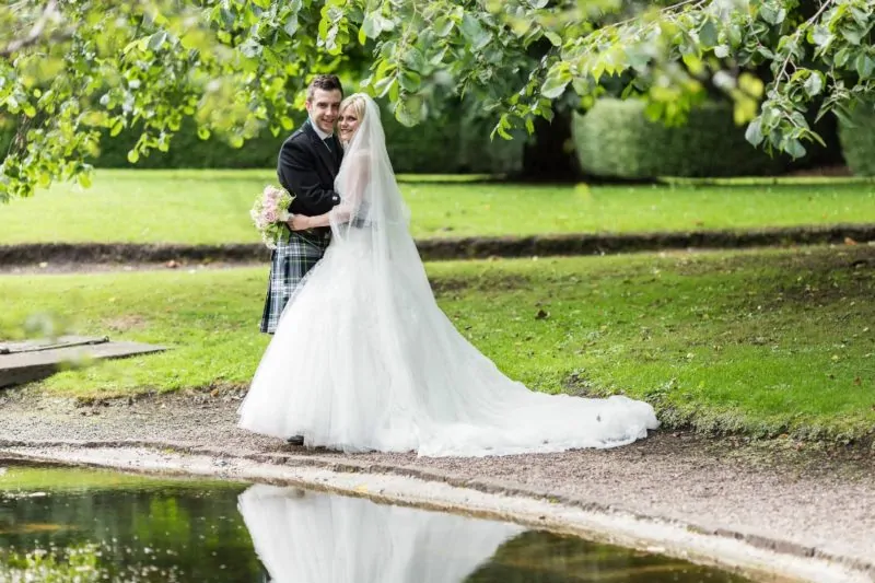 newly-weds at Queen Street Gardens