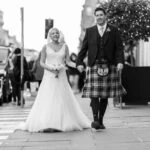 newly-weds photo on George Street Edinburgh