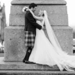 newly-weds photo on George Street roundabout