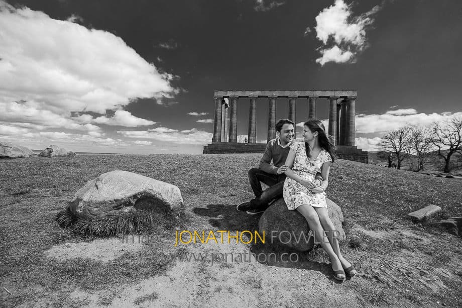 Pre-wedding Photo Shoot At Calton Hill Edinburgh Padmini and Rajat