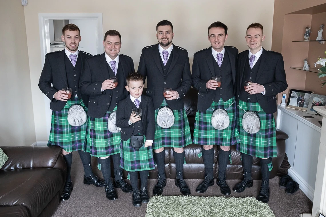 groom and the boys wearing McCalls Highlandwear outfit