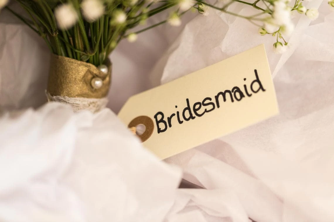 bridesmaid bouquet label
