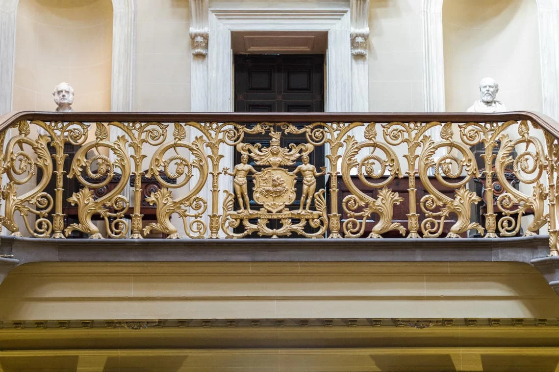 RCPE Grand Staircase metalwork detail