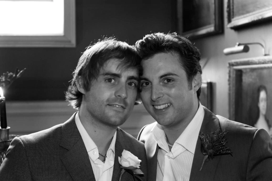 Newlywed gay couple Clinton and Damian