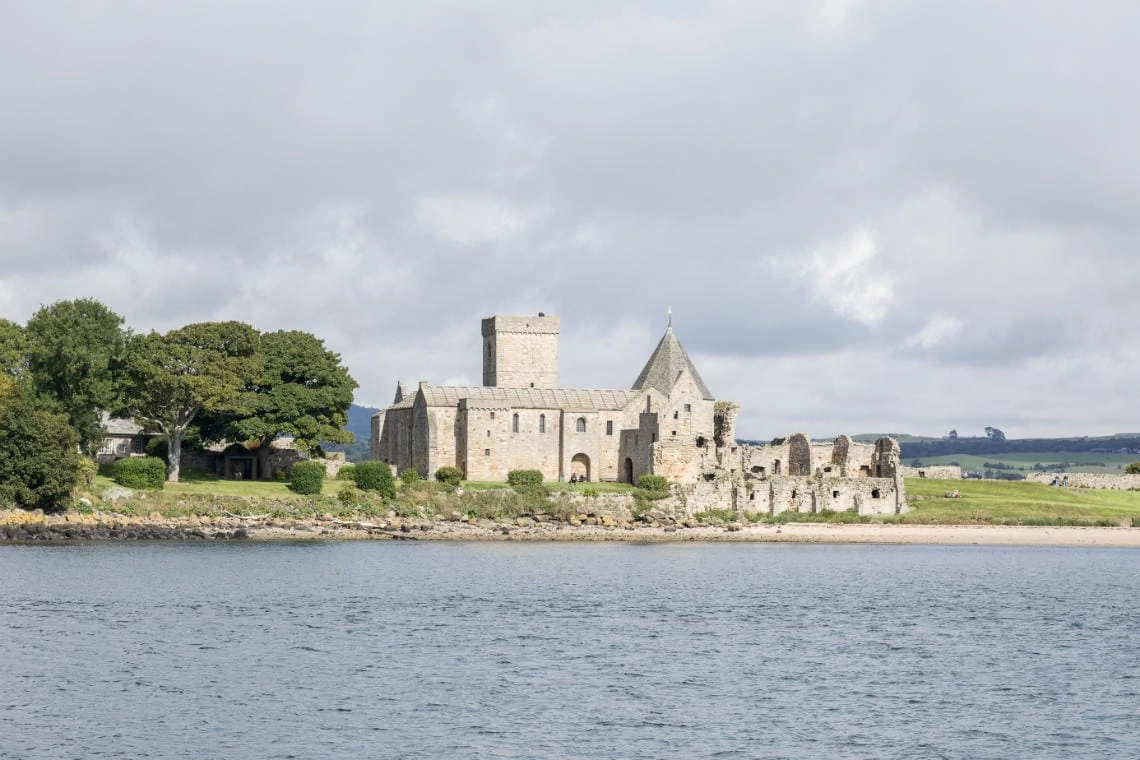 Inchcolm Abbey viewed from The Maid Of The Forth boat