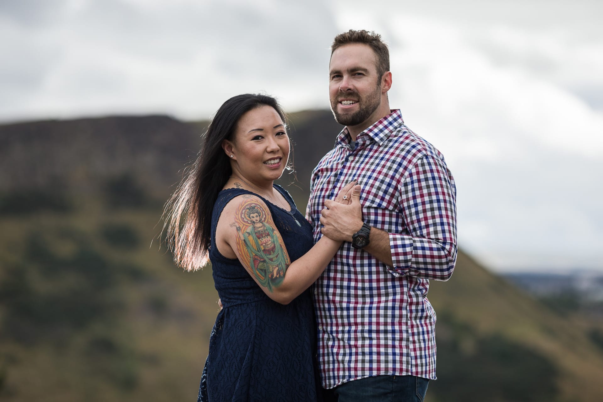 Jenny and Tim Calton Hill - 1018