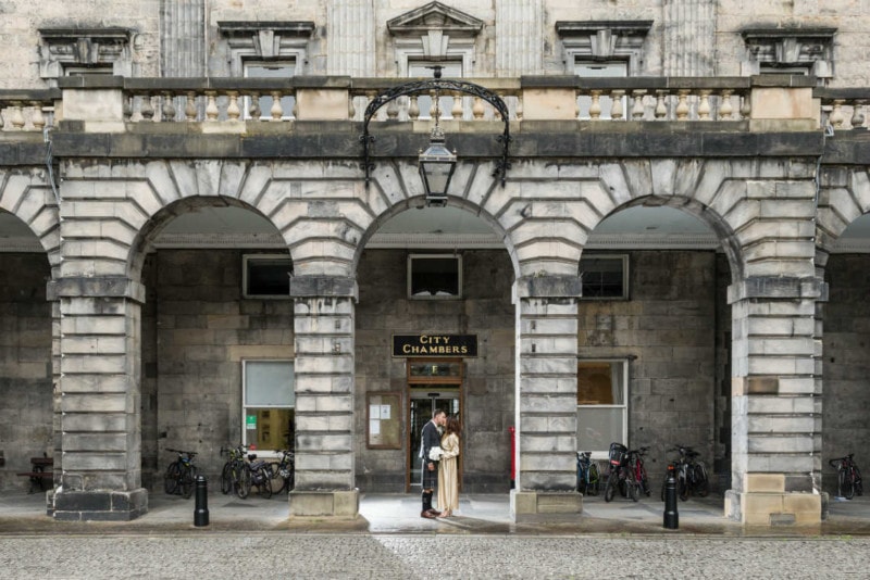 Kenny and Sarah City Chambers Edinburgh wedding