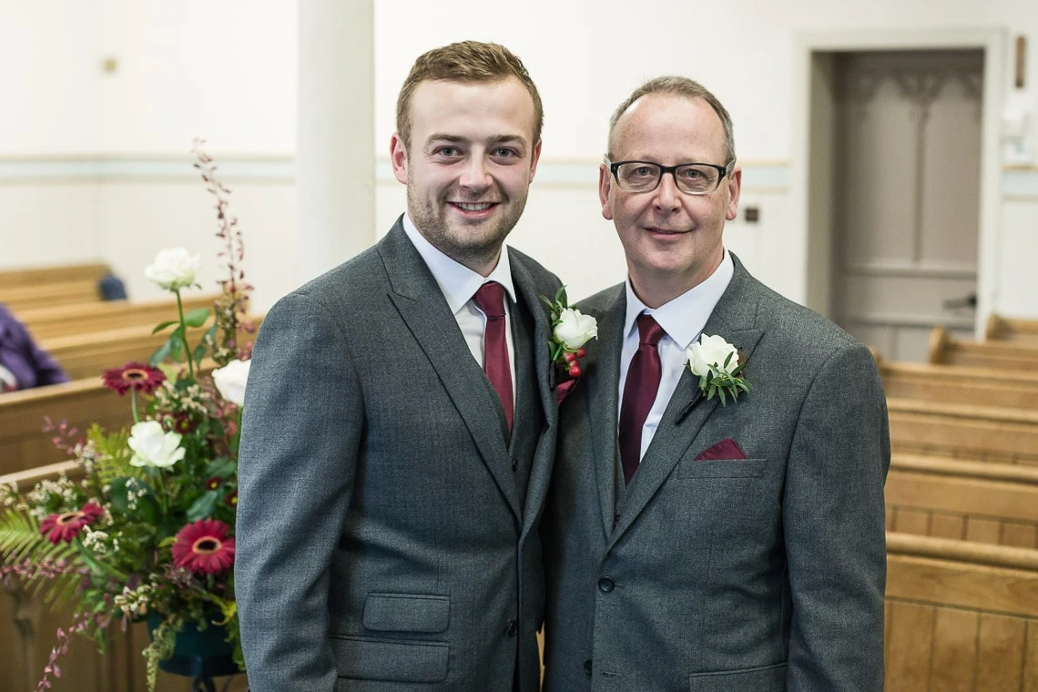 Liberton Kirk groom and father