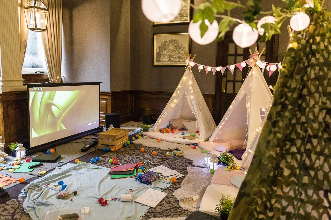 George Hotel Library childcare tipis
