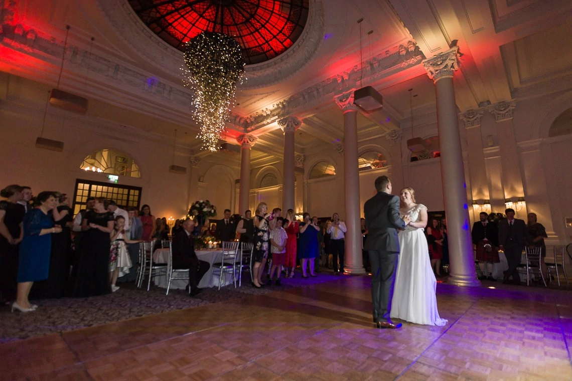 Edinburgh George Hotel Wedding Newly-weds first dance in the King's Hall