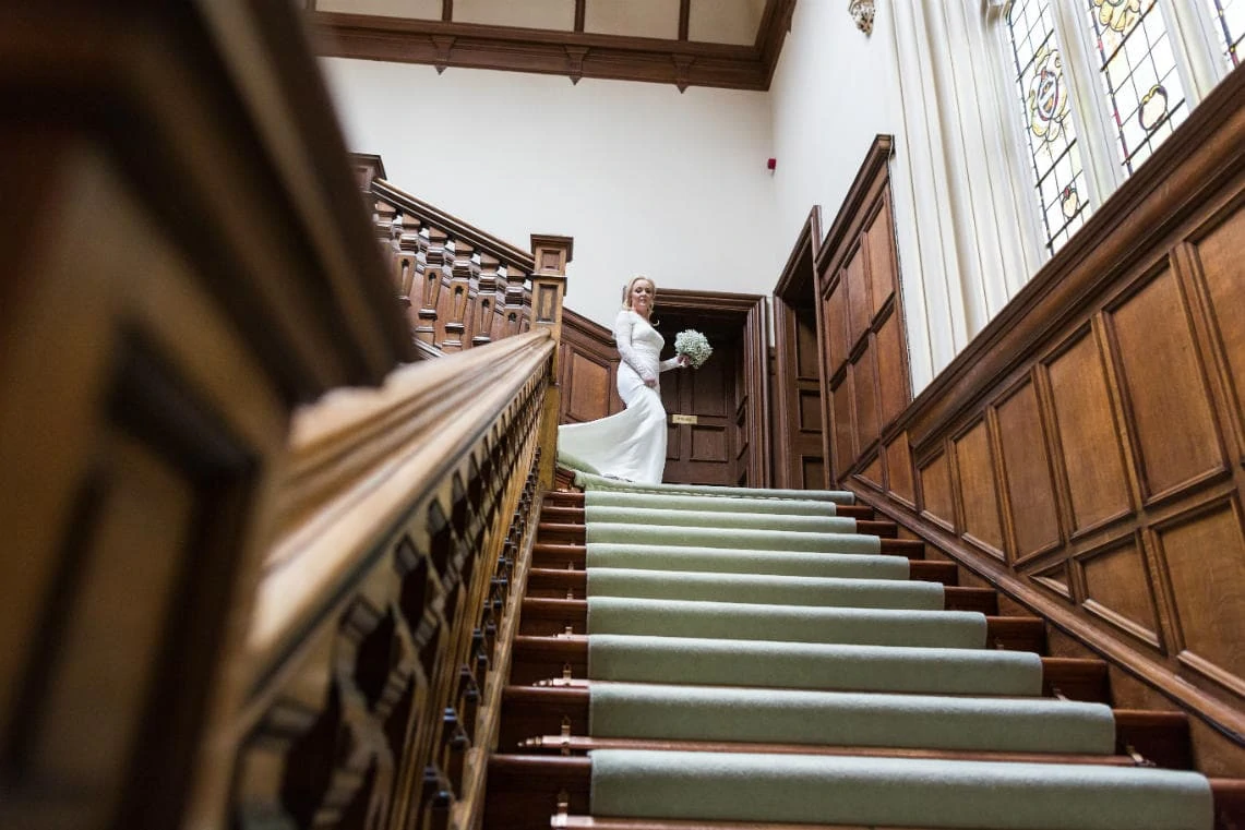 Main Hall Staircase bride descending