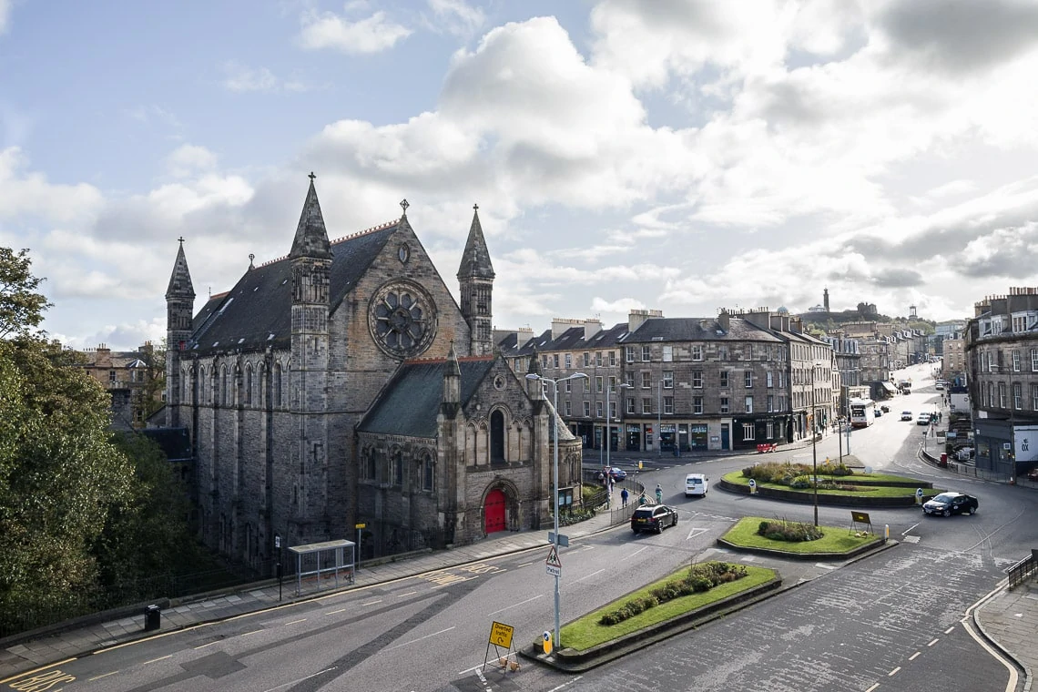 Exterior elevated photo of Mansfield Traquair