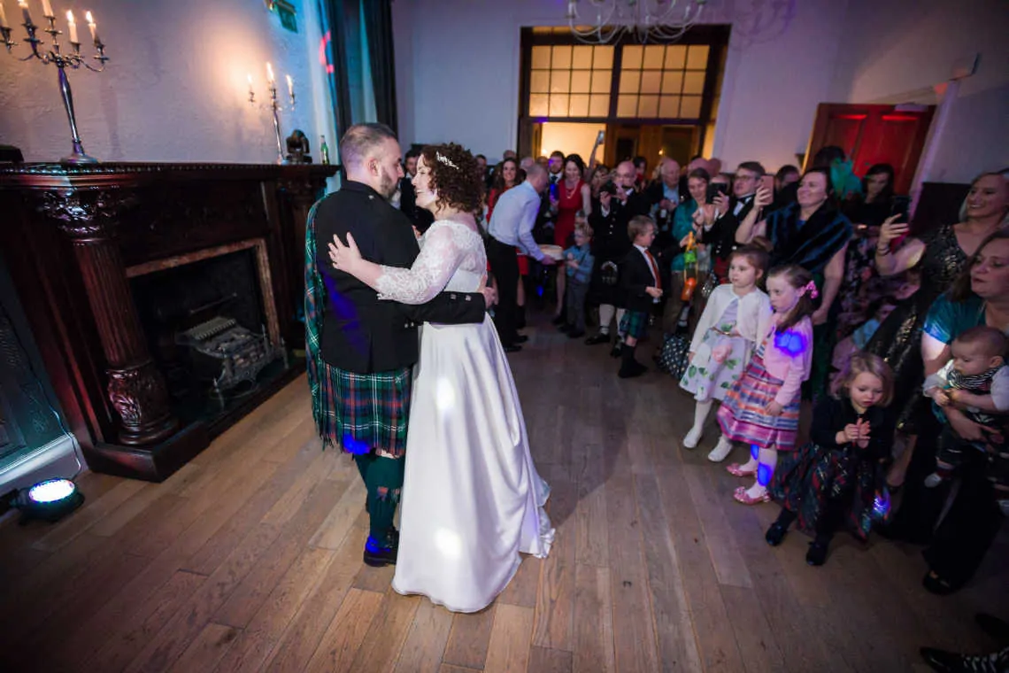 Newlyweds perform first dance