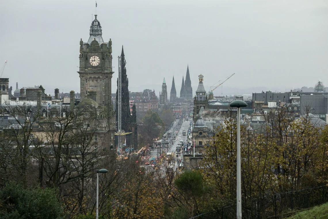 Princes Street viewed from Calton Hill