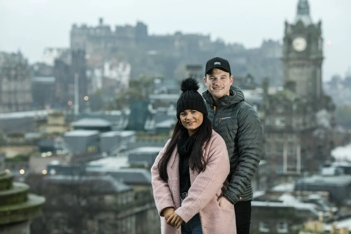 Jake and Kelly on Calton Hill