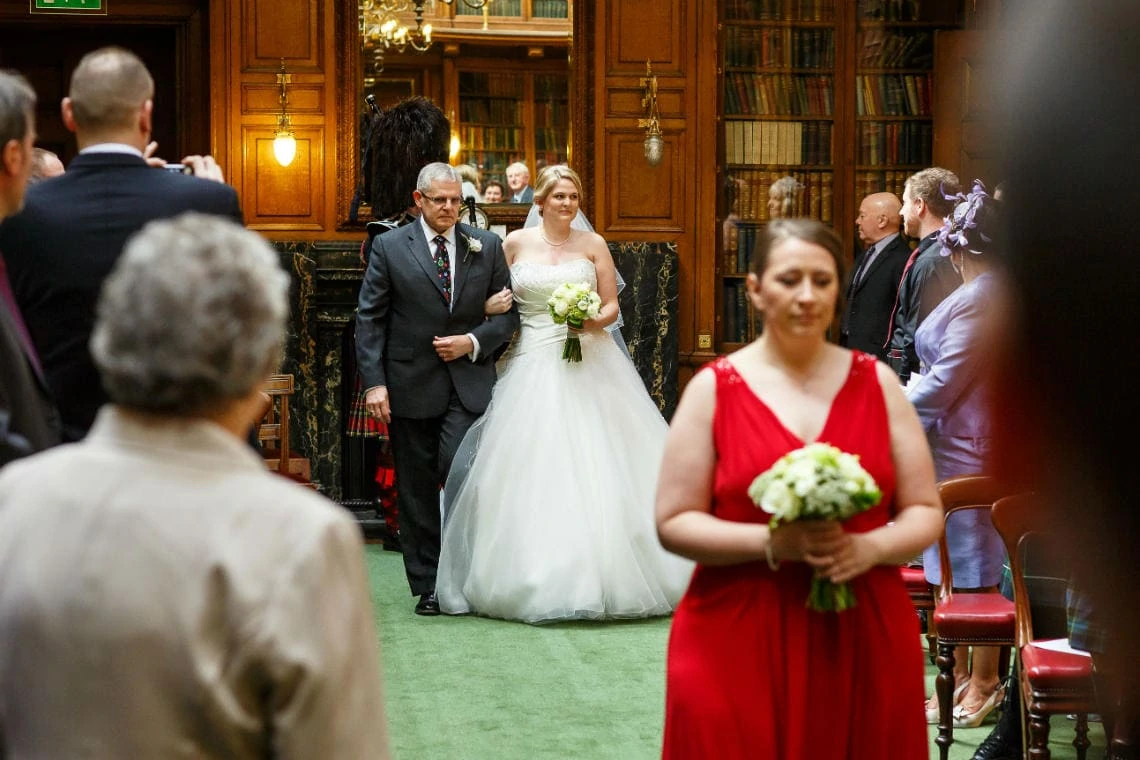 New Library bridal processional