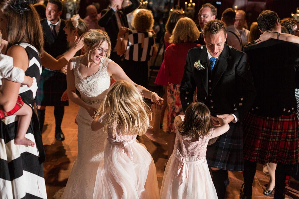 ceilidh dancing in the Stables Ballroom