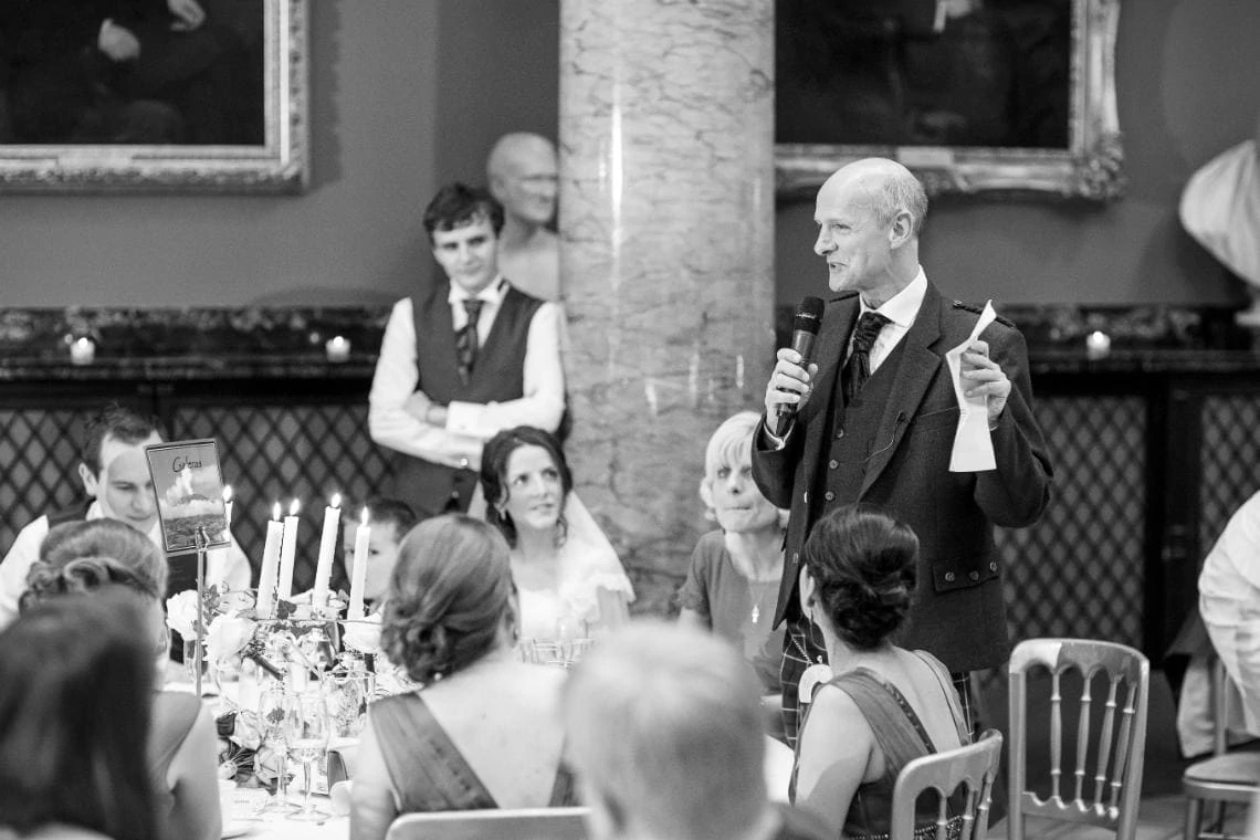 father of the bride speech in the Great Hall