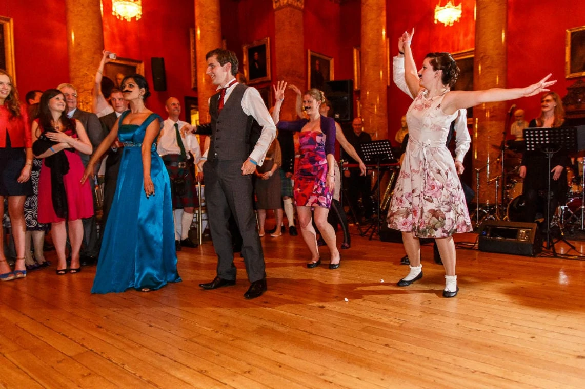 guests dancing in the Great Hall