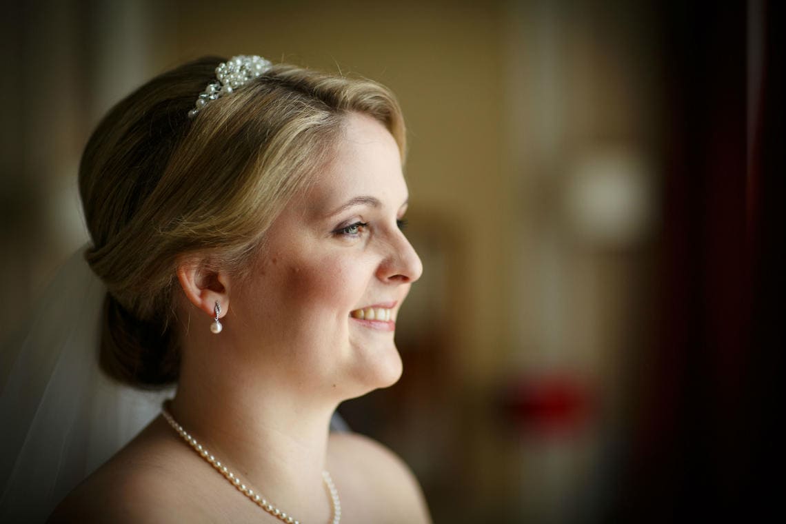 bride profile portrait