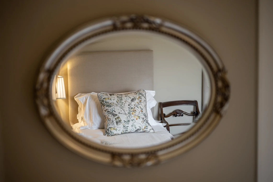 Sea View House twin bedroom mirror