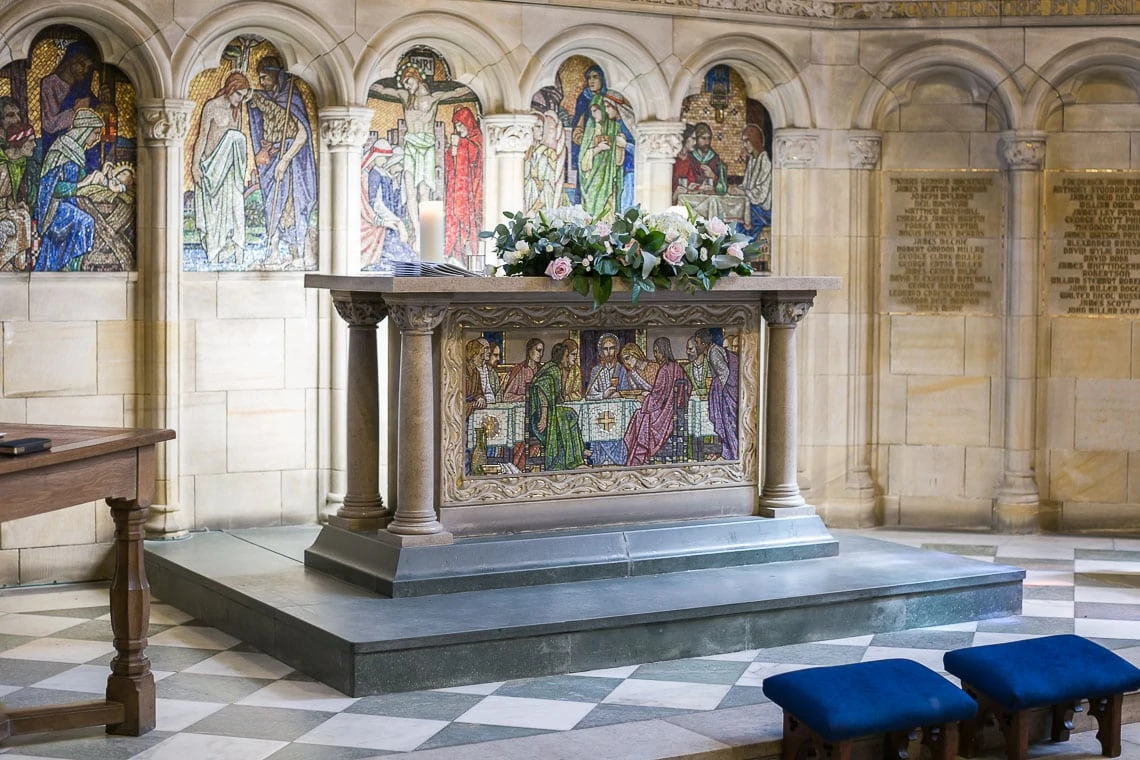 interior view of St Salvator's Chapel altar