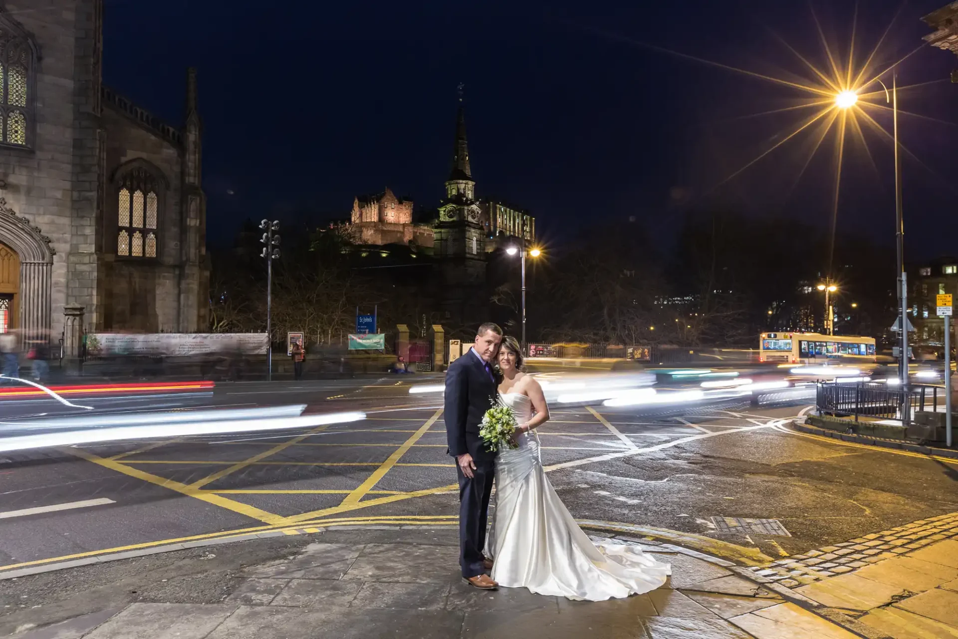 wedding photographers in Edinburgh St Cuthbert's Church wedding - Nicki and Terry on Lothian Road