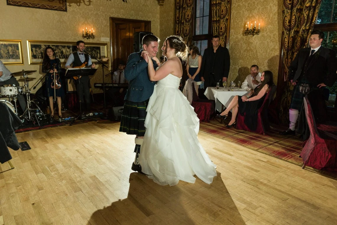 The Sir Alexander Room - newlyweds' first dance together